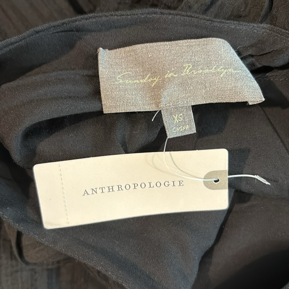 NWT Anthropology Sunday in Brooklyn V Neck Textured Maxi Dress Size XS - Picture 12 of 13